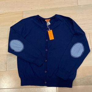 Kule super soft cotton fine knit navy sweater